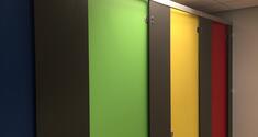 Washroom coloured boards