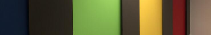 Washroom coloured boards Washroom coloured boards
